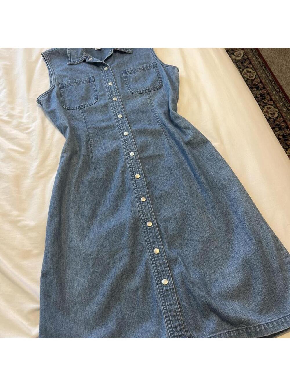 Casual Corner Women's Blue Dress - Picture 2 of 5